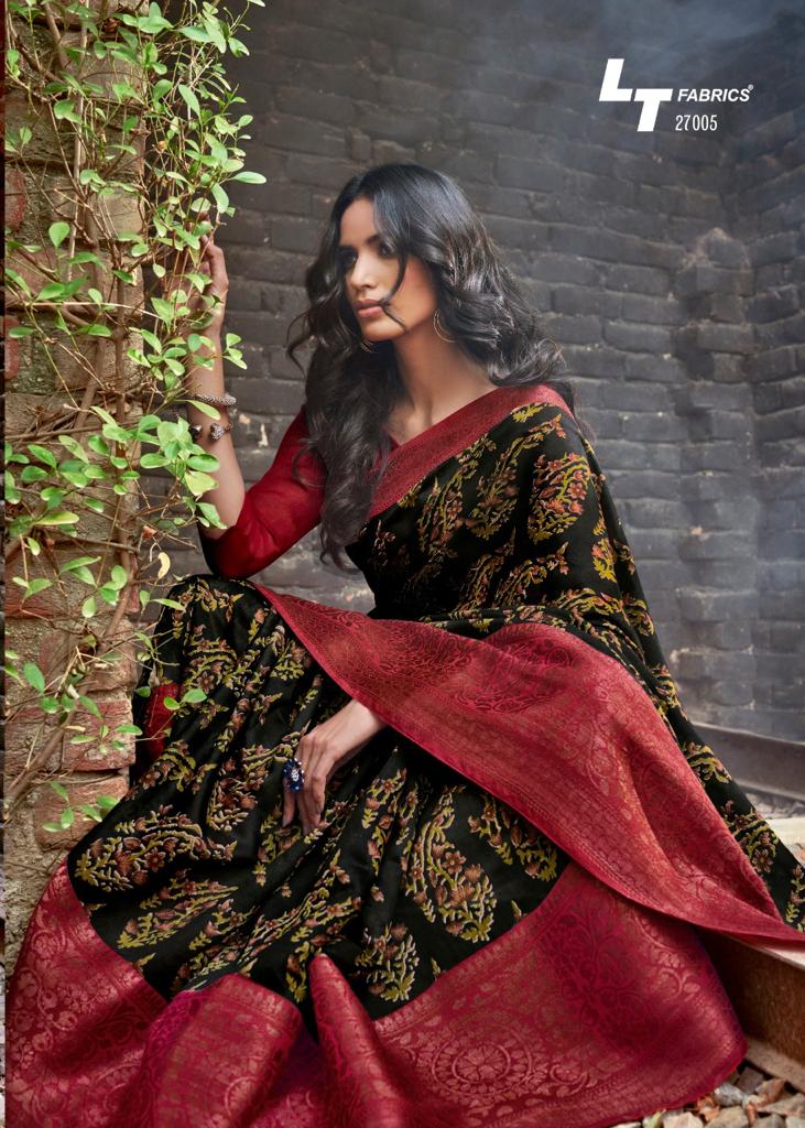 Lt Prerna Casual Wear Soft Linen Designer oarty Wear Saree Collection at Wholesale Price